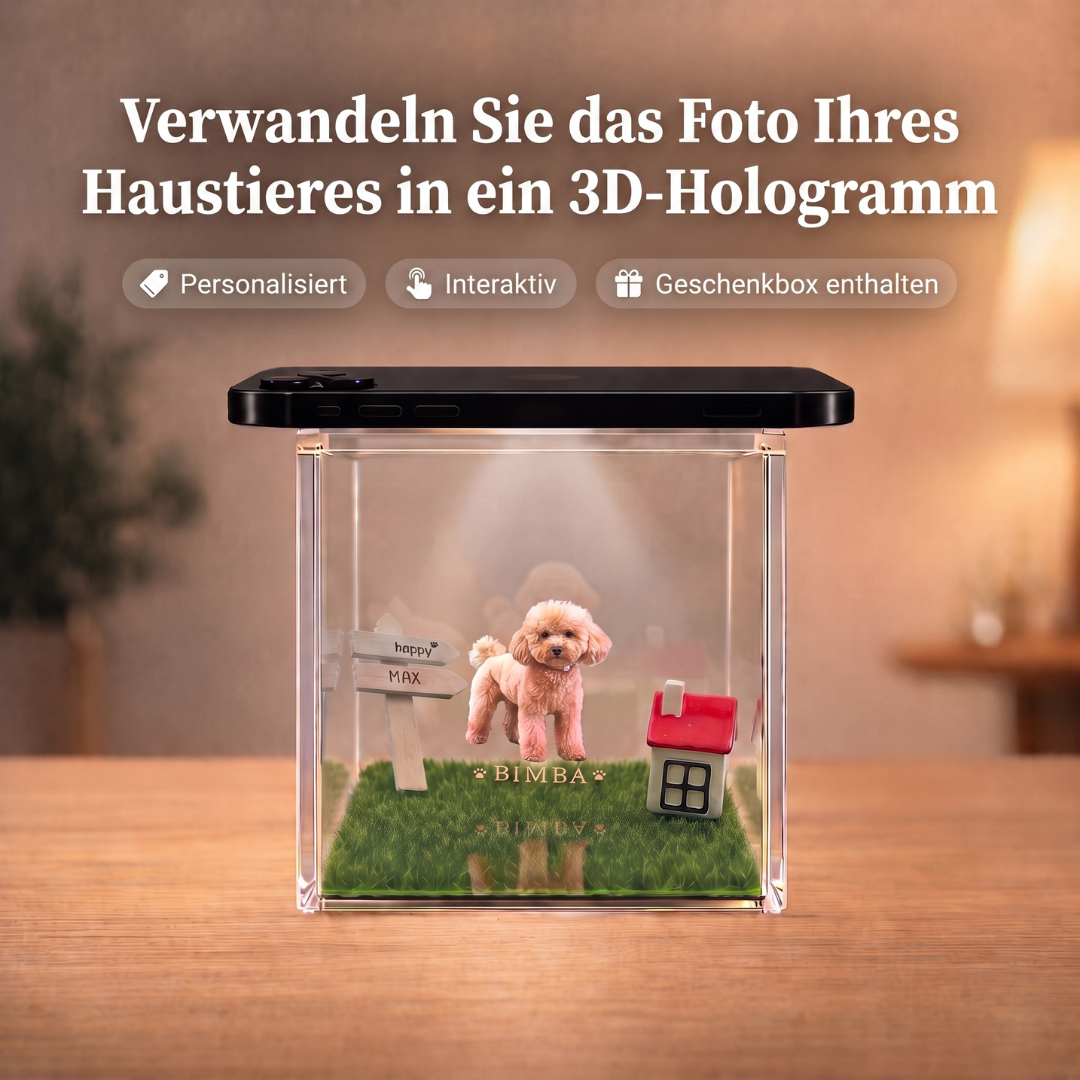 Personalisiertes Haustier Hologramm