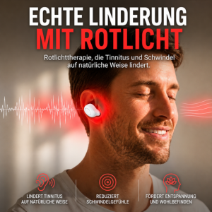 Rotlichttherapie bei Tinnitus & Schwindel